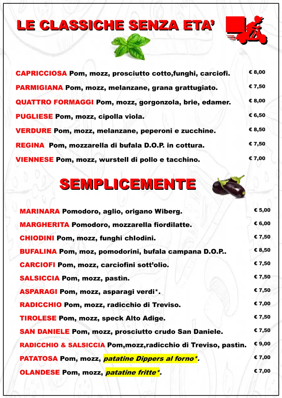 Listino online : Nuovo listino Pizzaidea Ceggia